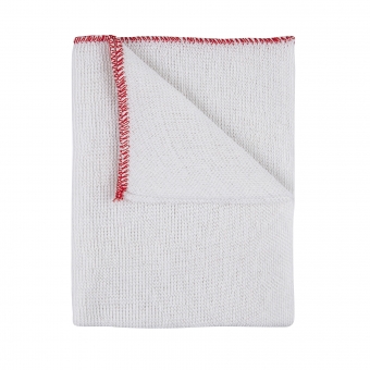 KNITTED DISHCLOTH 12X18  RED